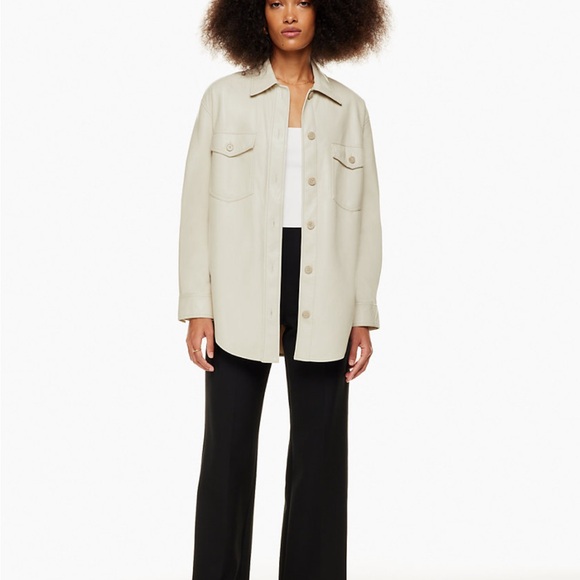 Aritzia vegan leather jacket - Picture 2 of 5